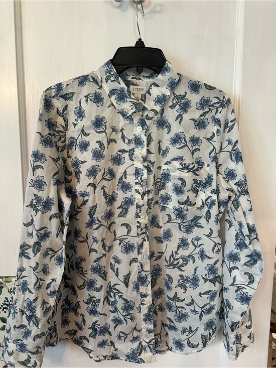 J. Crew Tops - J Crew cotton summer blouse large